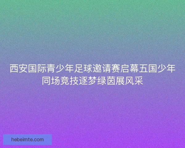 西安国际青少年足球邀请赛启幕五国少年同场竞技逐梦绿茵展风采 西安国际青少年足球邀请赛启幕五国少年同场竞技逐梦绿茵展风采